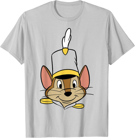 Disney Dumbo Timothy Q. Mouse Big Face T-Shirt - T-Shirt | Ash