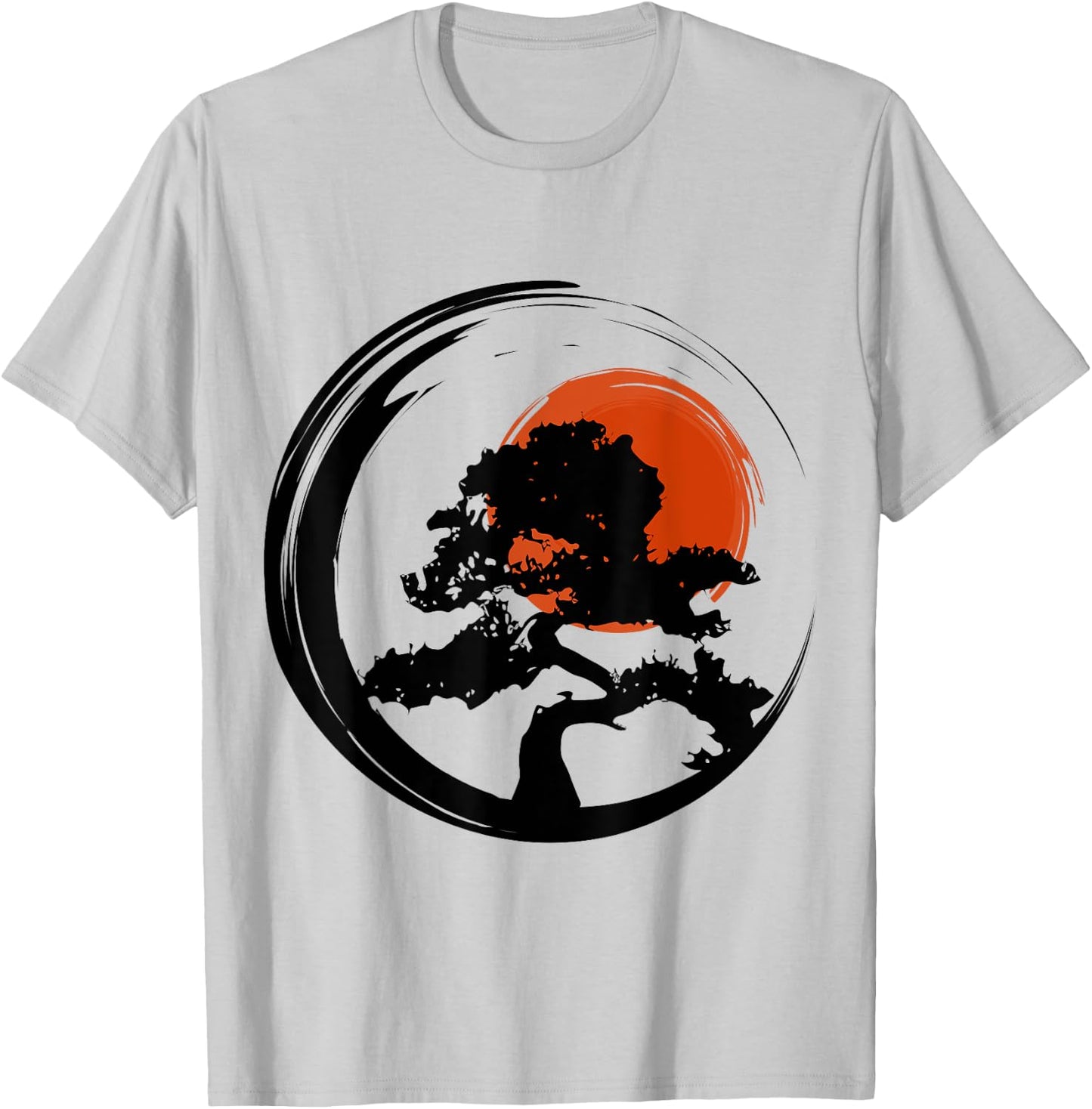 Japanese Bonsai Tree Zen Master Buddhism Penjing T-Shirt - T-Shirt | Ash