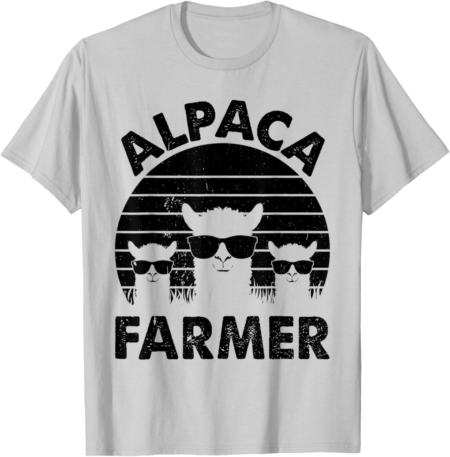 Funny Alpaca Farmer Llama Farmer Alpaca Farmer T-Shirt - T-Shirt | Ash