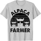 Funny Alpaca Farmer Llama Farmer Alpaca Farmer T-Shirt - T-Shirt | Ash