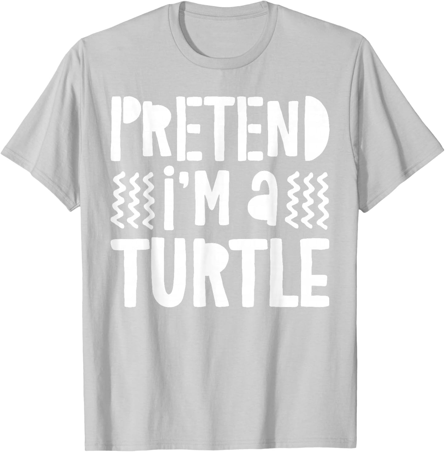 Pretend I'm A Turtle Shirt Adult Kids Turtle Costume T-Shirt - T-Shirt | Ash