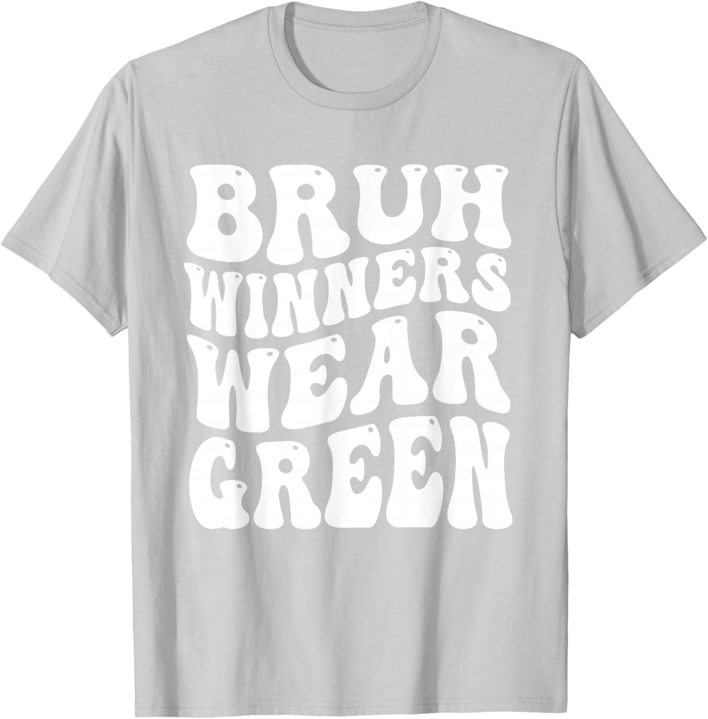 Winners Wear Green Spirit Week Team Game Sports Day Groovy T-Shirt - T-Shirt | Ash