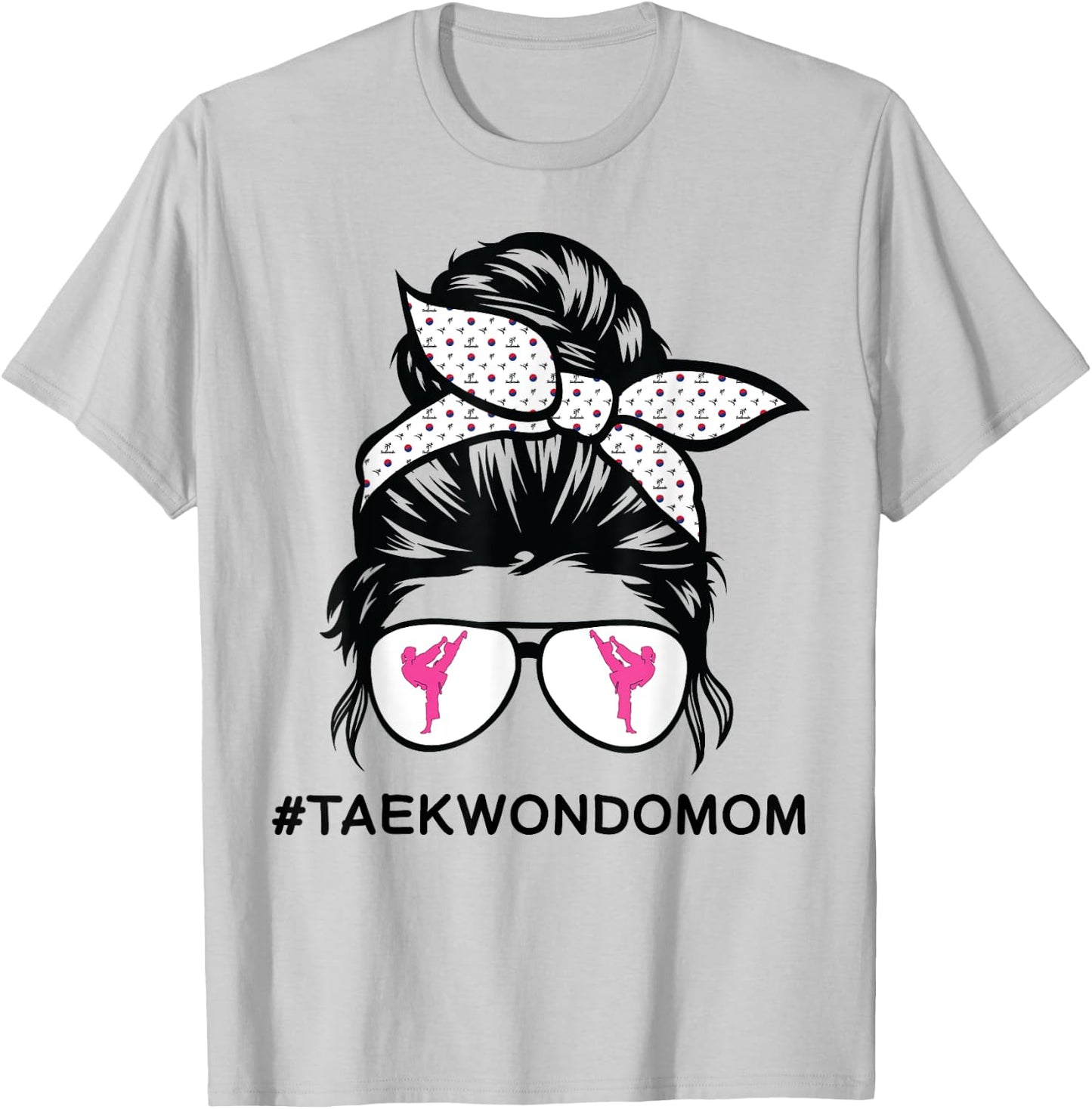 Taekwondo mom Tae Kwon Do girl black belt T-Shirt - T-Shirt | Ash