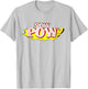Pow POW! Comic Book Sound Effect T-Shirt - T-Shirt | Ash