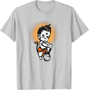 Cute Baby Lord Hanuman T-Shirt - T-Shirt | Ash