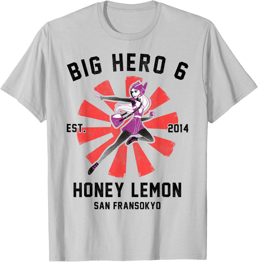 Disney Big Hero 6 Honey Lemon Poster Graphic T-Shirt - T-Shirt | Ash