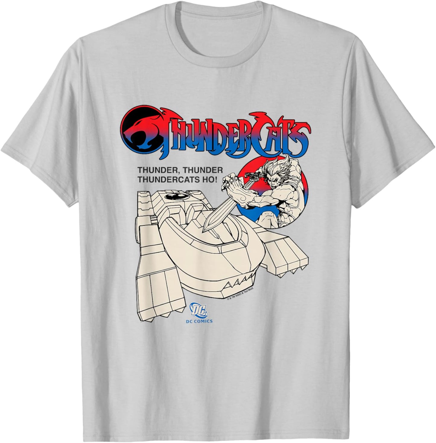 ThunderCats ThunderTank Lion-O Epic Poster Vintage T-Shirt - T-Shirt | Ash