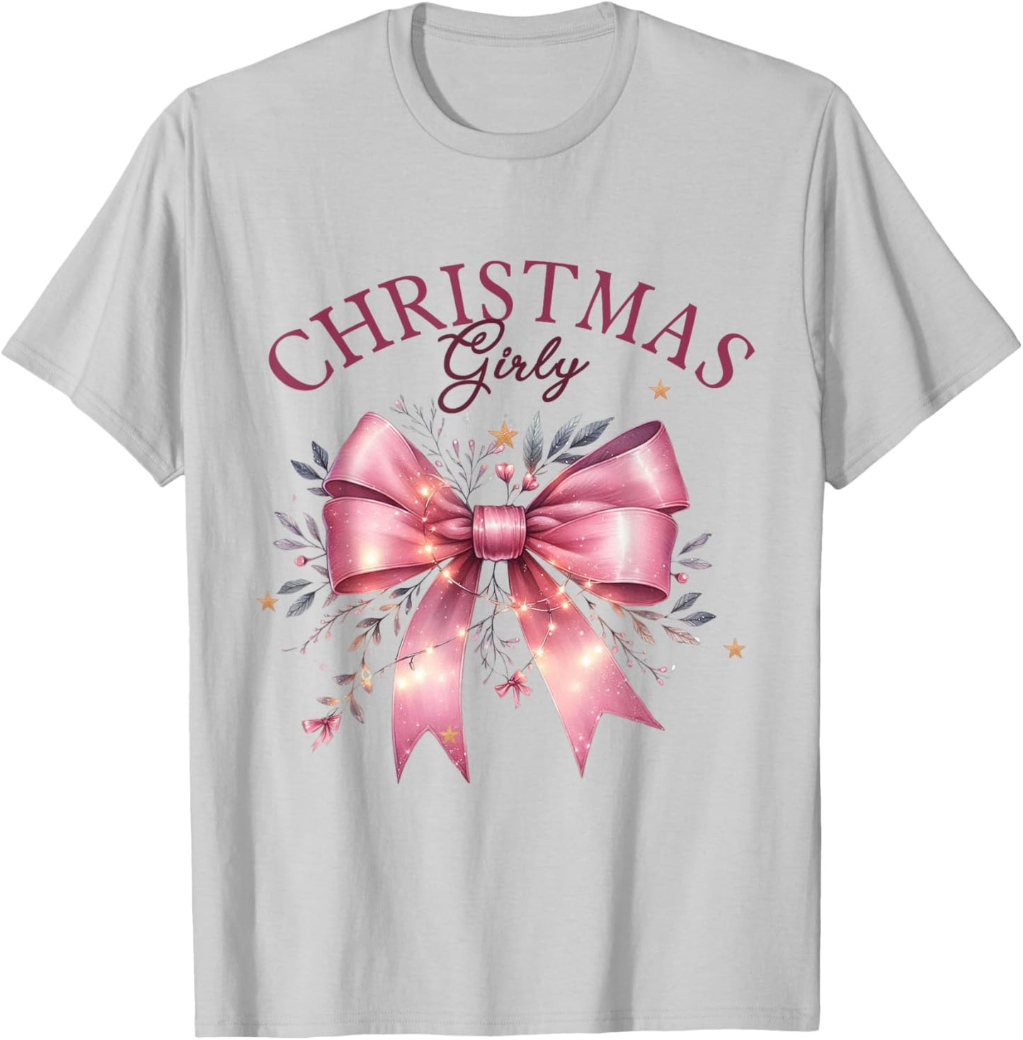 Christmas Girly Pink Christmas Girl Women T-Shirt - T-Shirt | Ash