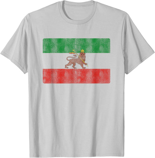 Rasta Rastafari Lion Ethiopia Flag Rastafarian T-Shirt - T-Shirt | Ash