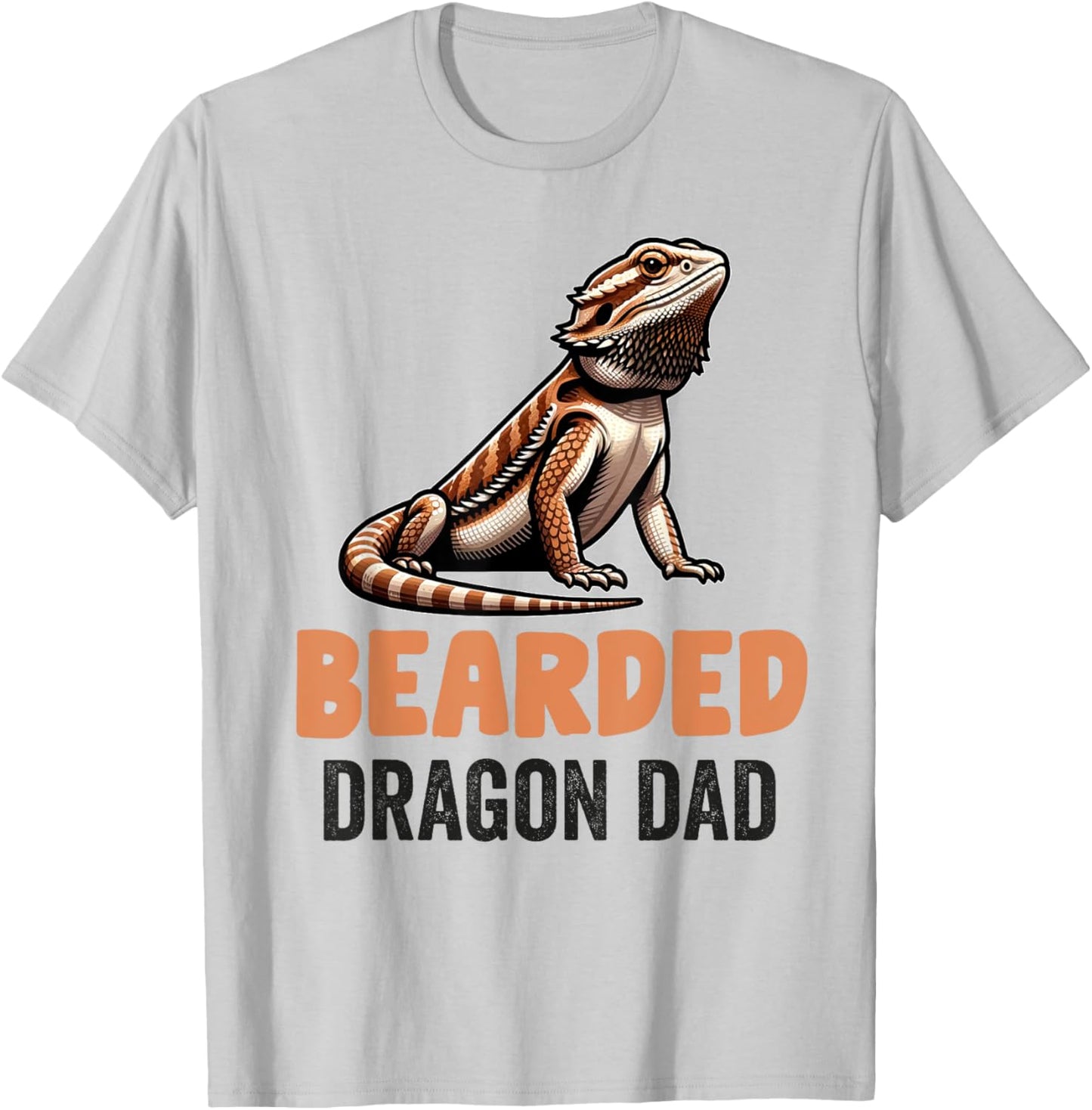 Bearded Dragon Men Women Girls Kids Pogona Lizard Reptile T-Shirt - T-Shirt | Ash