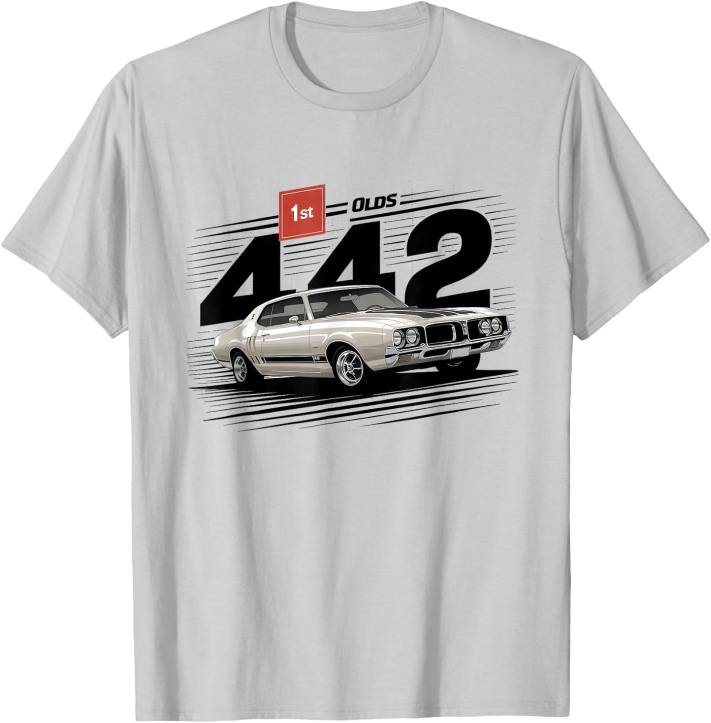 Person into classic cars 1969 69 olds Vintage 442 muscle car T-Shirt - T-Shirt | Ash