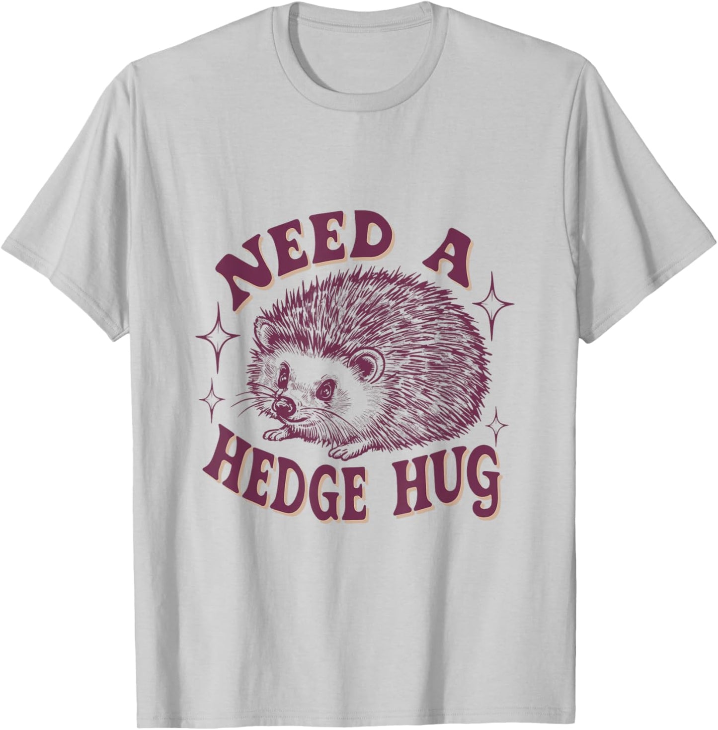 Sarcastic Hedgehog T-Shirt - T-Shirt | Ash