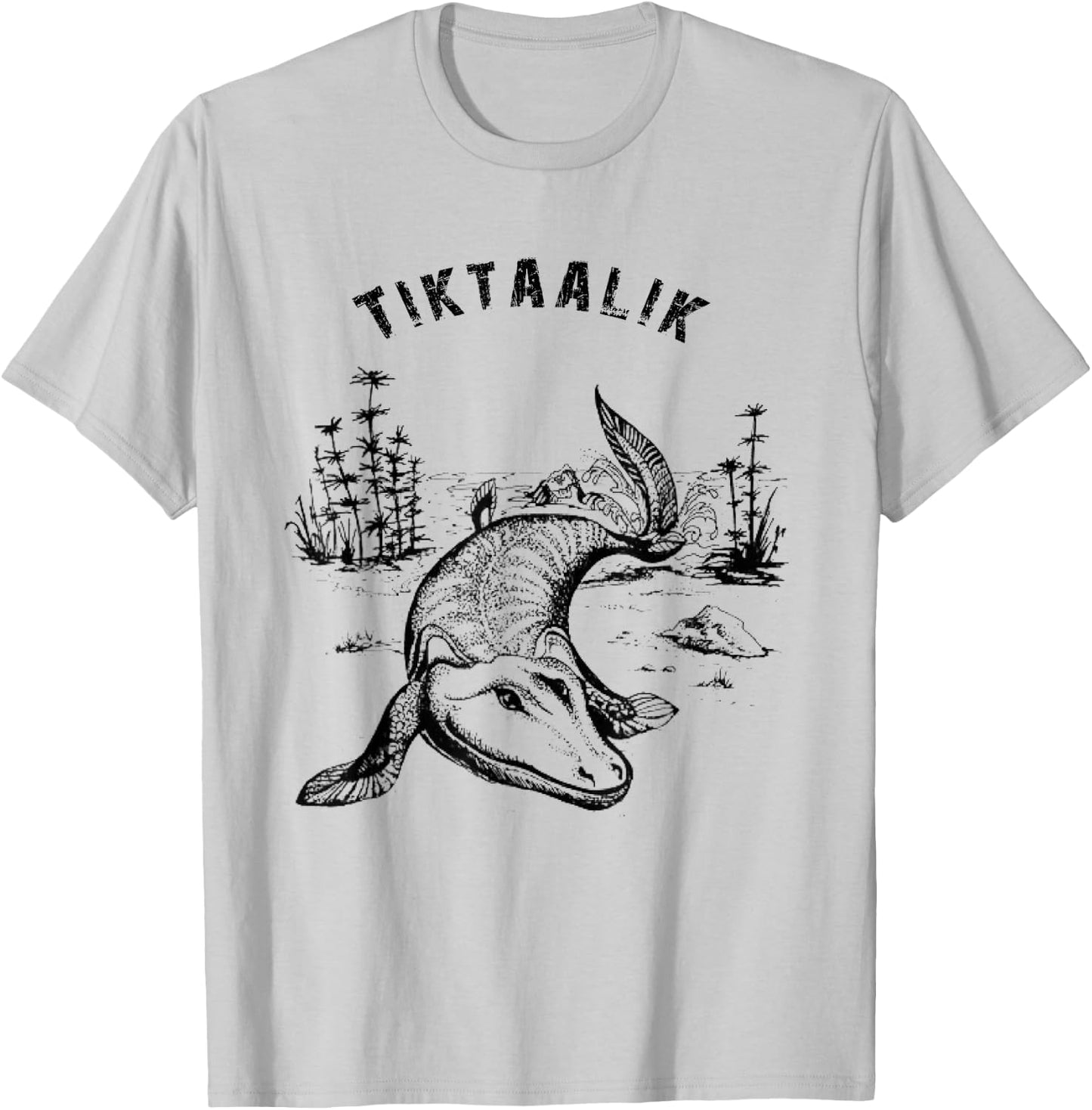 Tiktaalik Roseae T-Shirt - T-Shirt | Ash