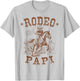 Rodeo Papi Western Cowboy Family Matching Father's Day T-Shirt - T-Shirt | Ash