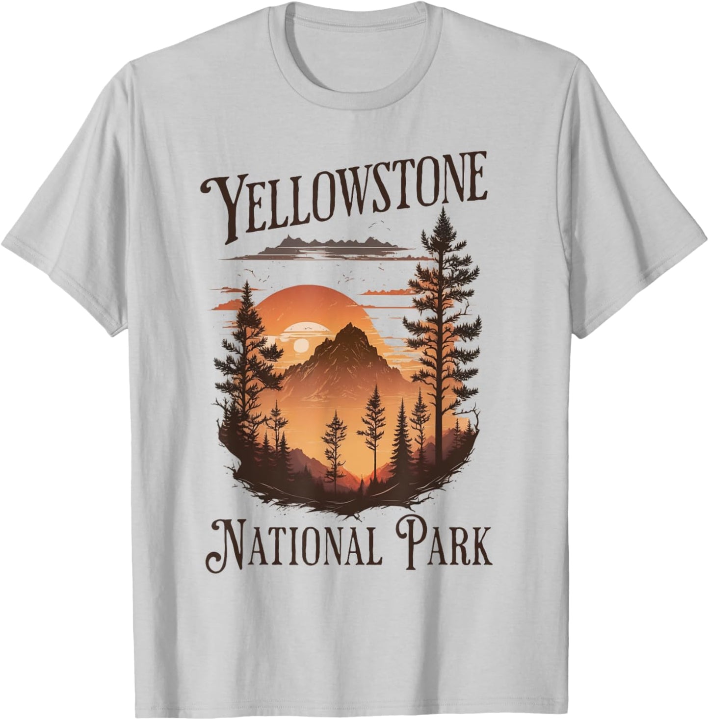 Yellowstone National Park T-Shirt - T-Shirt | Ash
