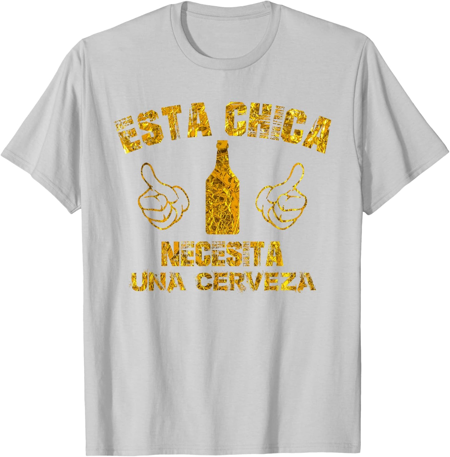 Spanish Cinco De Mayo Esta Chica Necesita Una Cerveza Shirt T-Shirt - T-Shirt | Ash