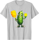Best Pickle Art Women Kids Dill Pickle Ball Novelty T-Shirt - T-Shirt | Ash