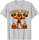 Funny Pump King Halloween Workout Lifting Pumpkin Gym Spooky T-Shirt - T-Shirt | Ash