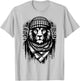 Palestinian Lion Free Palestine Free Gaza Palestine Flag T-Shirt - T-Shirt | Ash