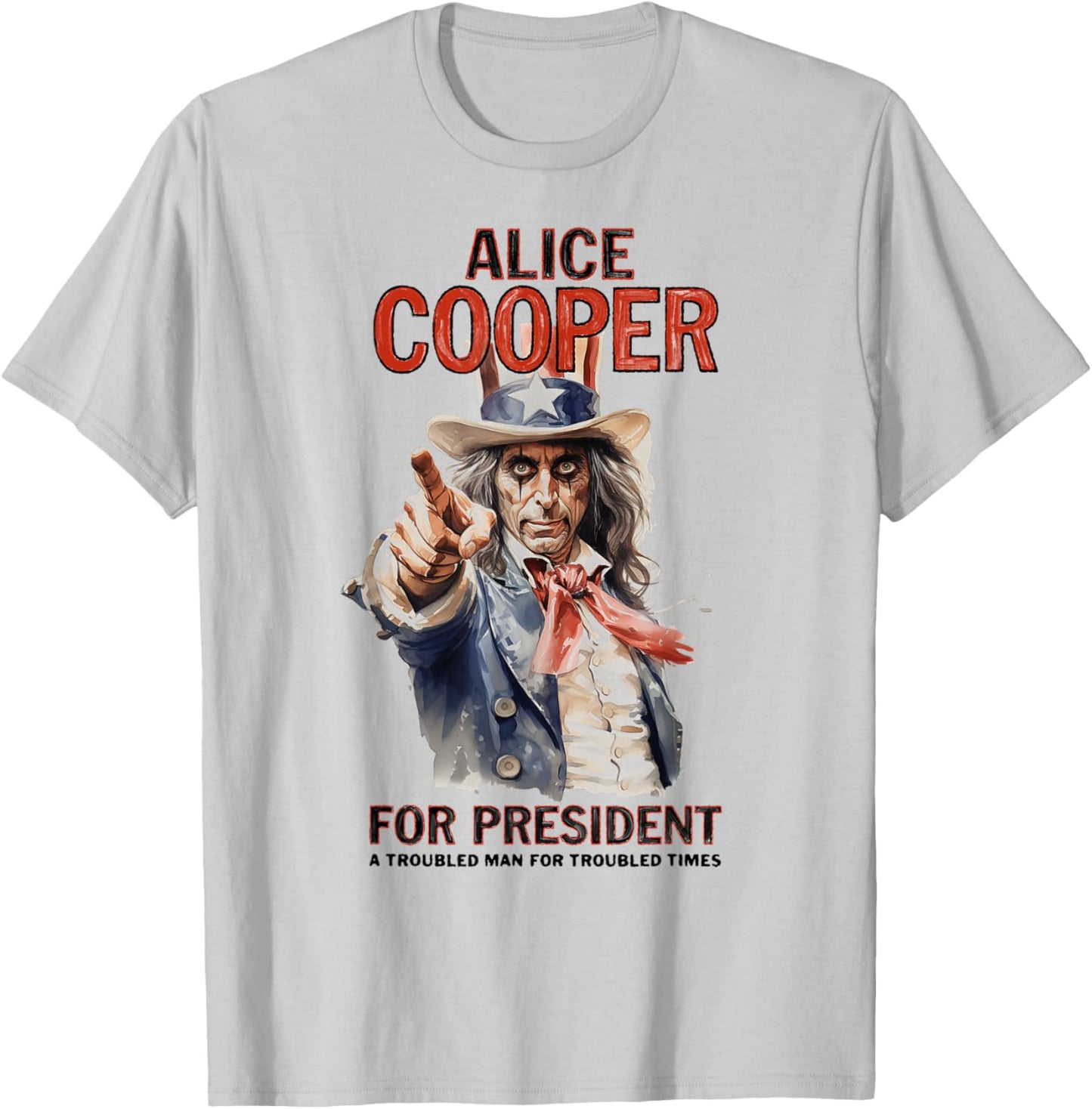 Alice Cooper – Presidential Portrait T-Shirt - T-Shirt | Ash