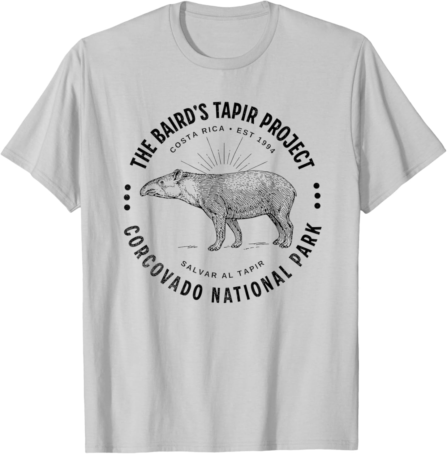 Save the Tapir Corcovado National Park Costa Rica Tapir T-Shirt - T-Shirt | Ash