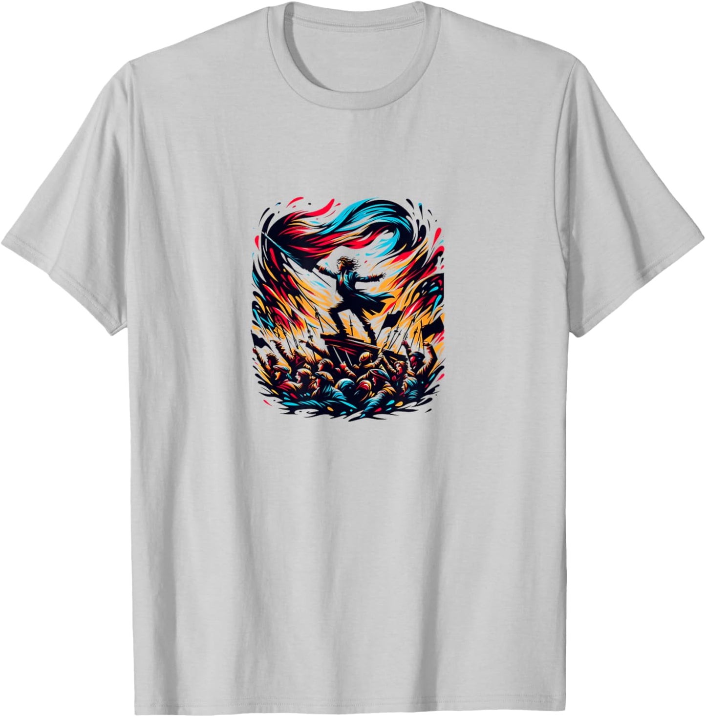 Les Mis Storm The Barricades French Revolution T-Shirt - T-Shirt | Ash