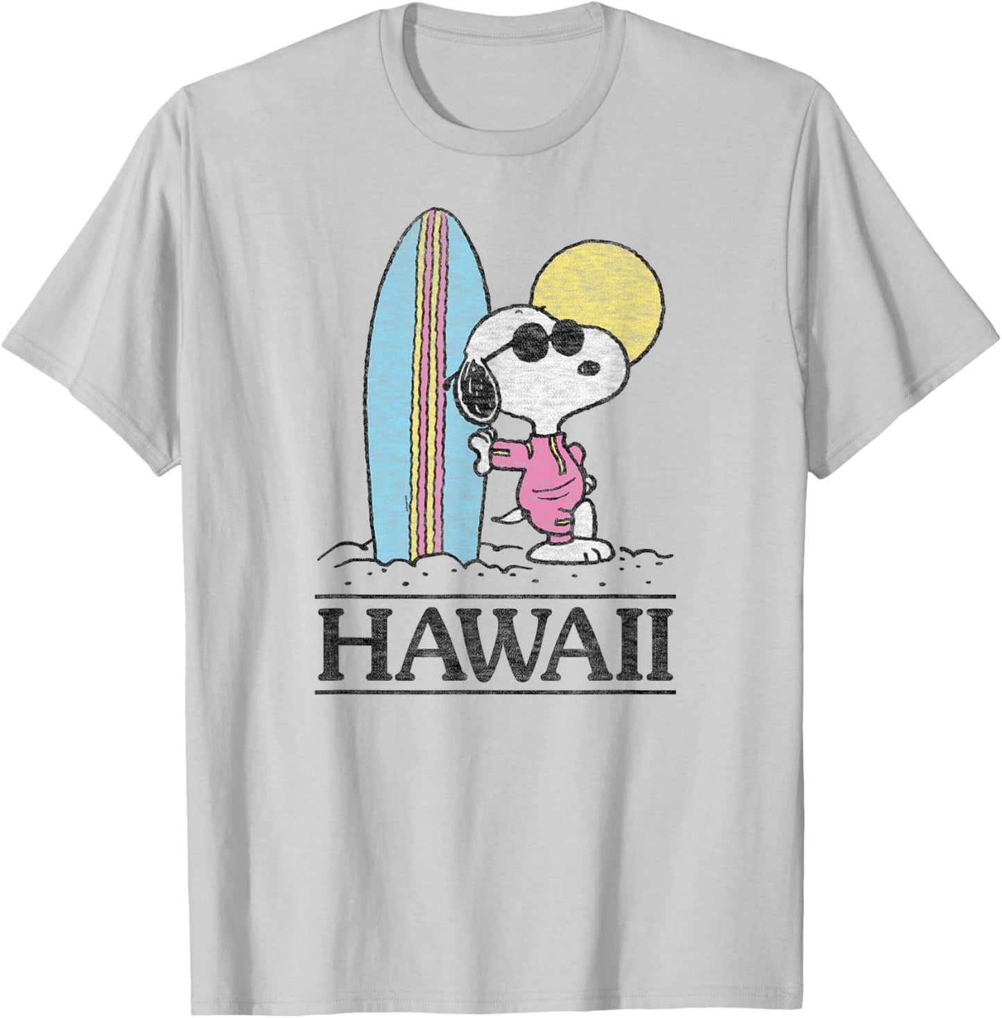 Peanuts - Snoopy Hawaii T-Shirt - T-Shirt | Ash