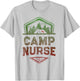 CAMP NURSE Medical Staff Summer Campground Team Vintage T-Shirt - T-Shirt | Ash