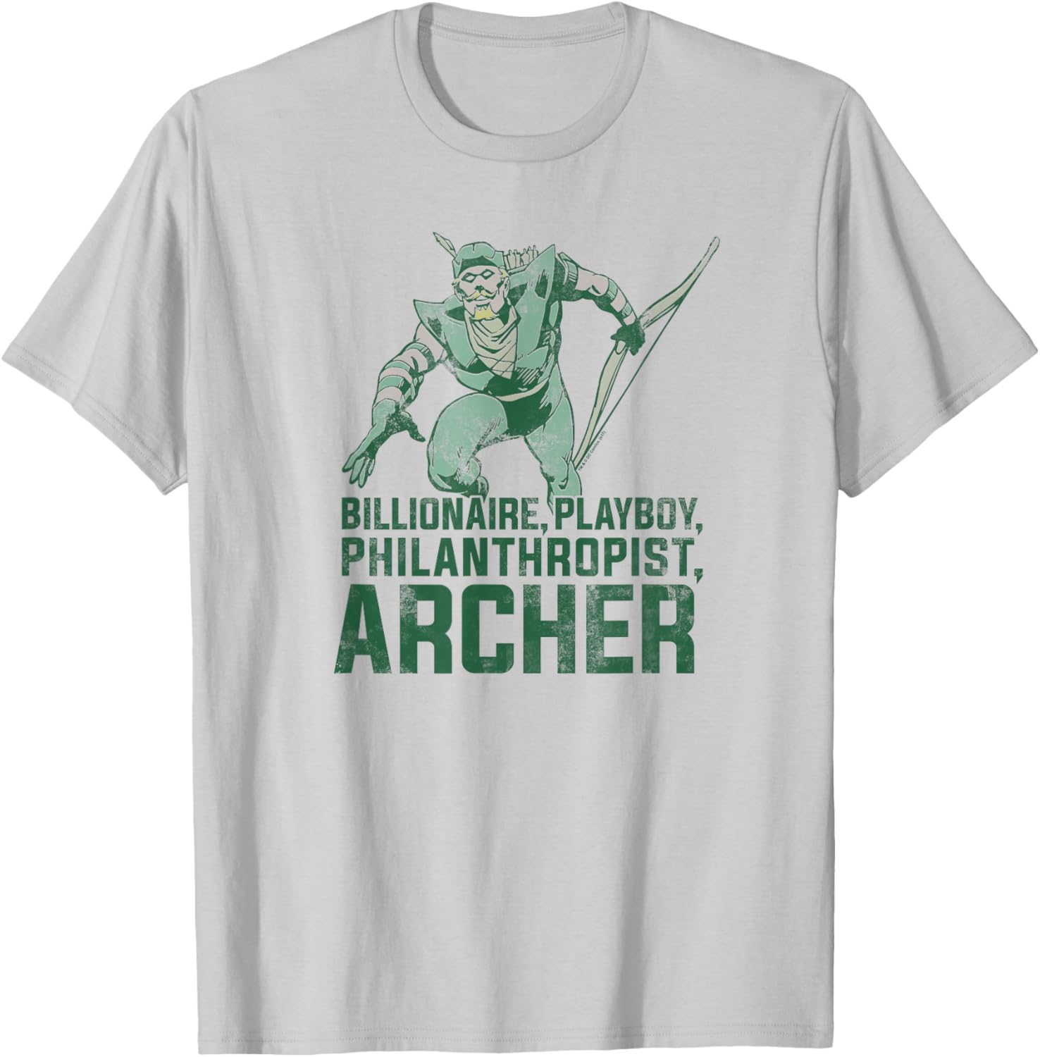Green Arrow Archer T-Shirt - T-Shirt | Ash