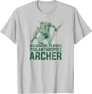 Green Arrow Archer T-Shirt - T-Shirt | Ash