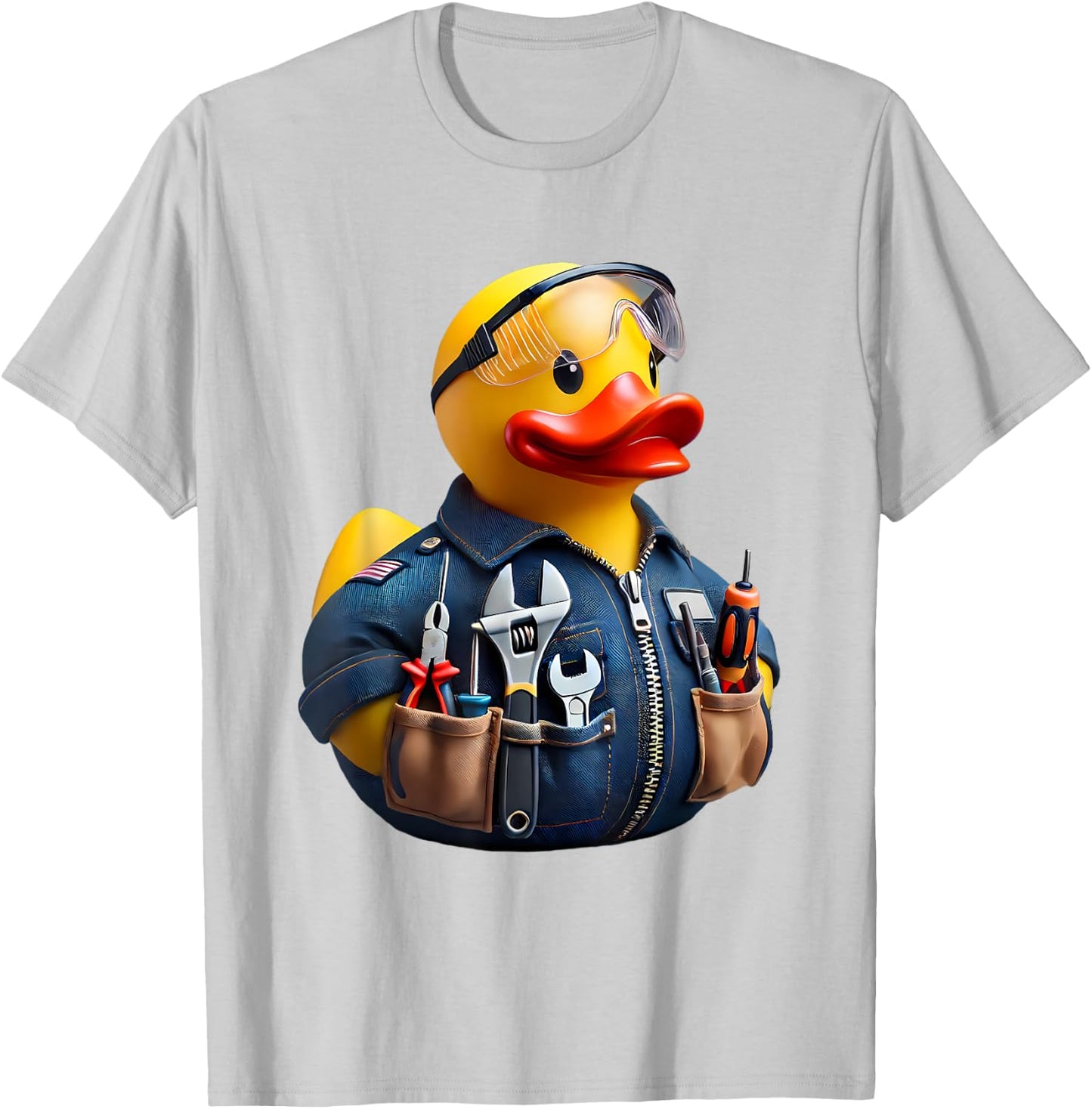 Electrician Rubber Duck Ducky Duckie T-Shirt - T-Shirt | Ash