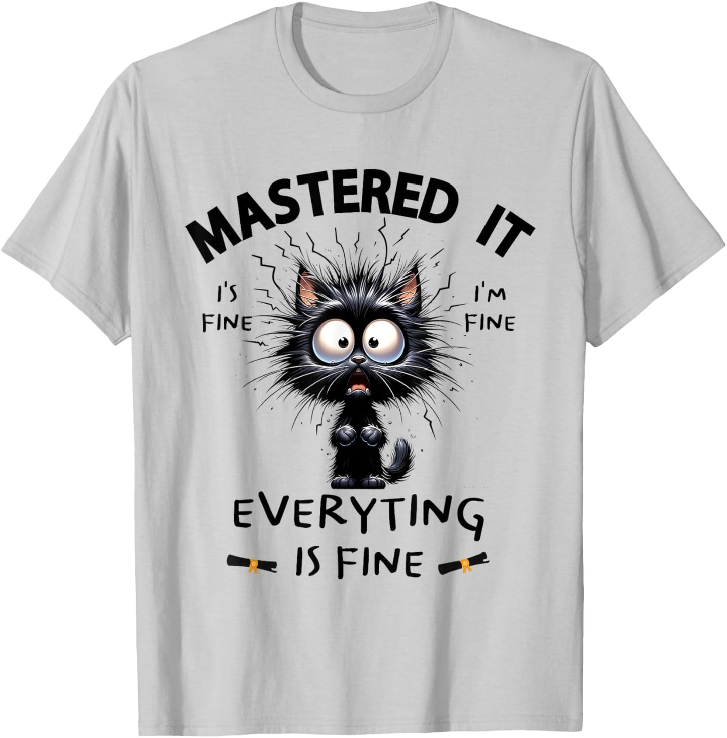 Masters Mastered It Funny Graduate Master Degree Graduation T-Shirt - T-Shirt | Ash