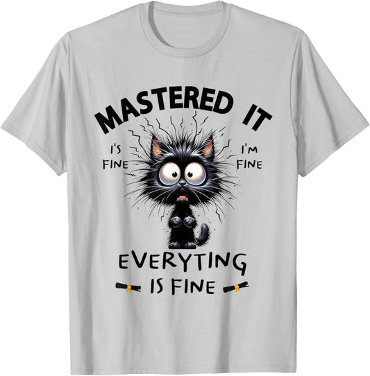 Masters Mastered It Funny Graduate Master Degree Graduation T-Shirt - T-Shirt | Ash