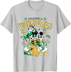 Disney St. Patrick's Day Friendship is Pure Gold Best Friend T-Shirt - T-Shirt | Ash