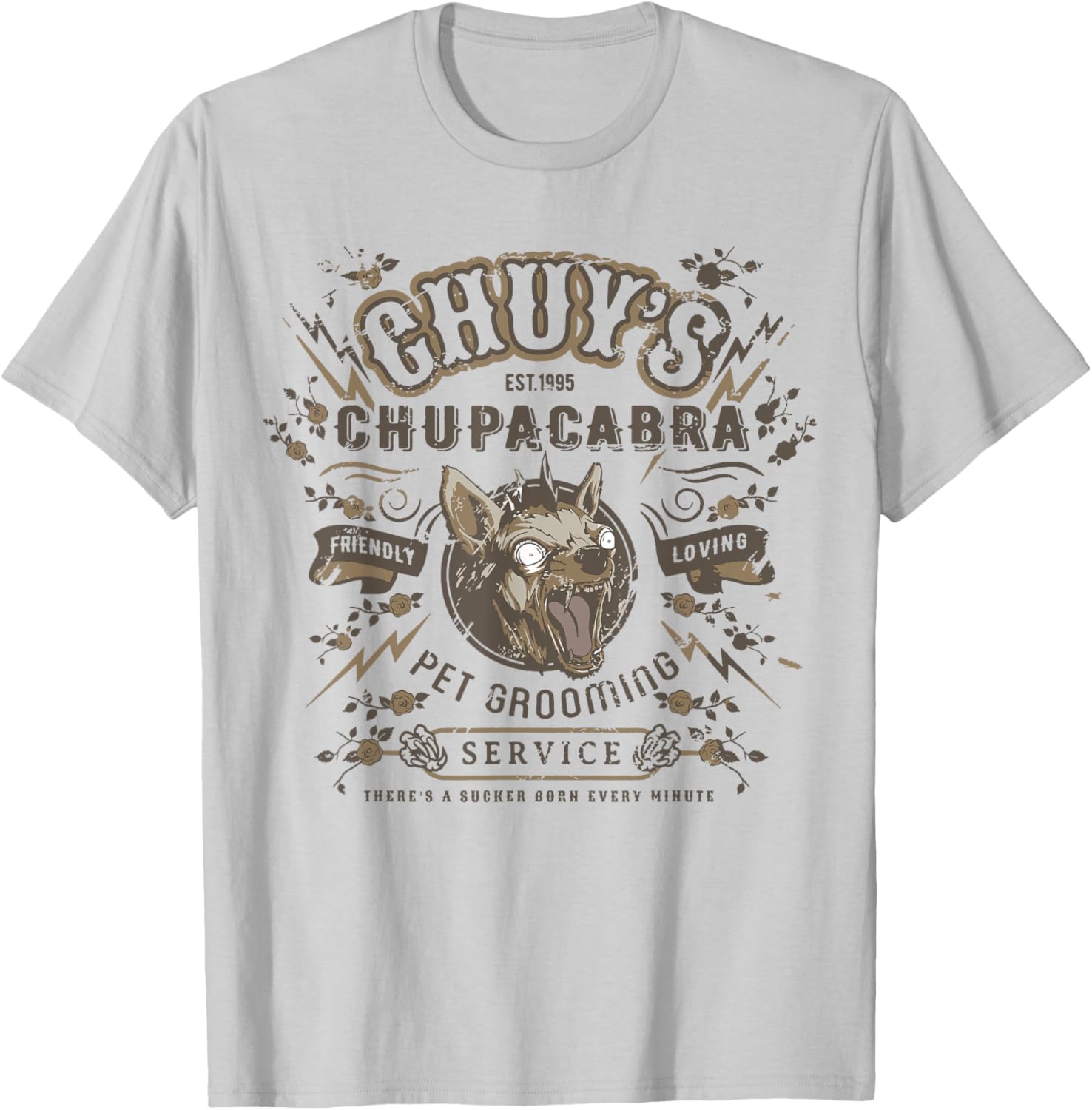 El Chupacabra Gift Shirts & -Adults, Kids Grey Small T-Shirt - T-Shirt | Ash