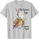 Alice in Wonderland White Rabbit Late The Hurrier I Go T-Shirt - T-Shirt | Ash