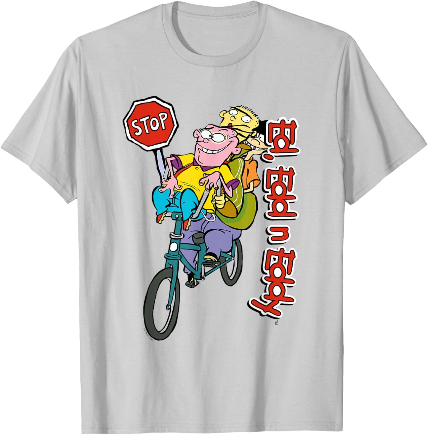 Ed, EDD n Eddy Stop Wild Biking Ride T-Shirt - T-Shirt | Ash