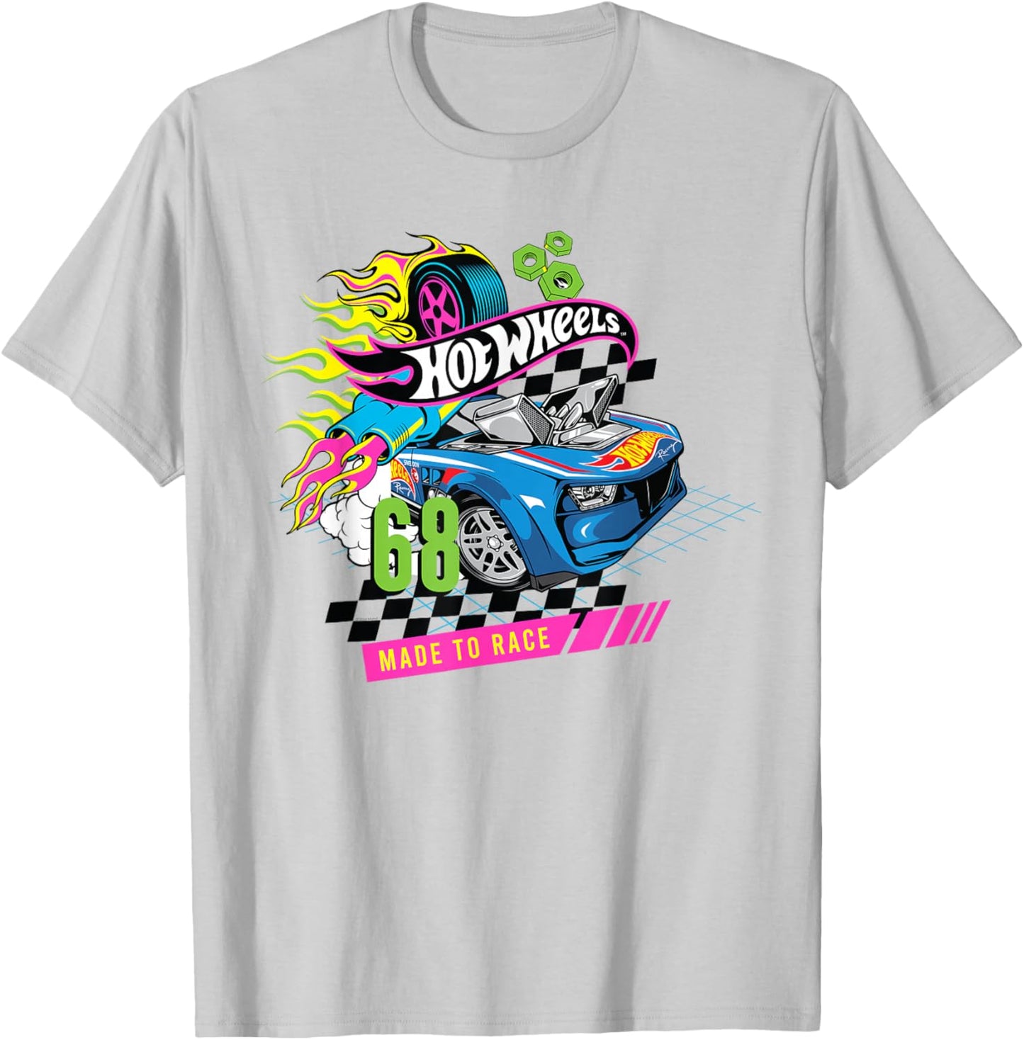Hot Wheels Hyper Garage Made to Race T-Shirt - T-Shirt | Ash