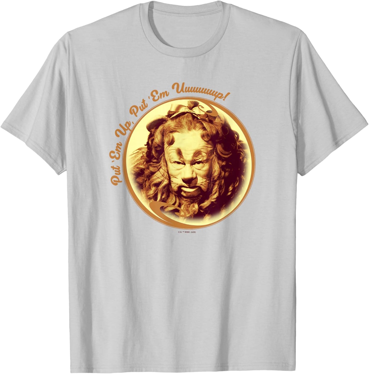The Wizard of Oz Cowardly Lion Put 'Em Up Portrait T-Shirt - T-Shirt | Ash