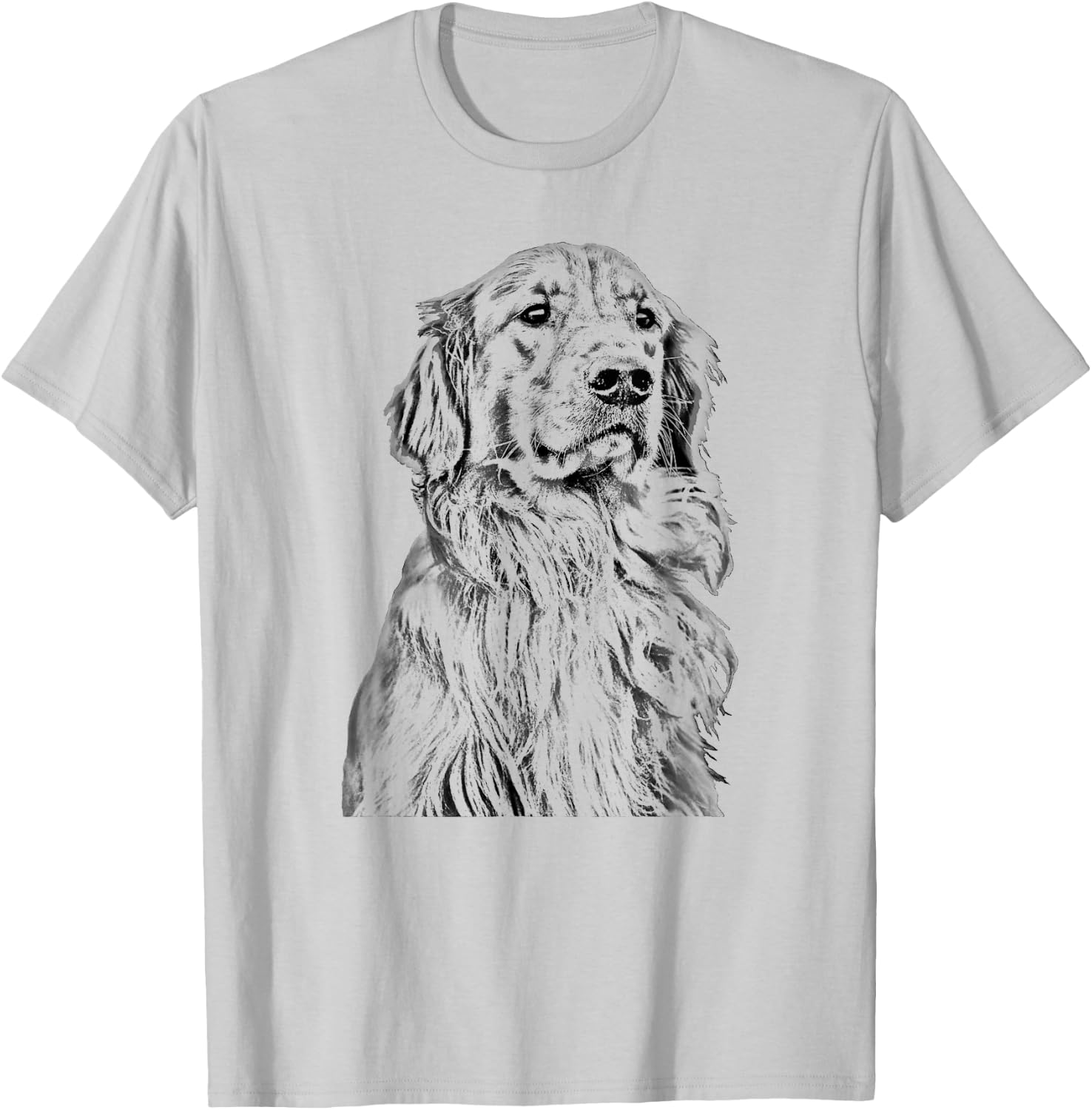Golden Retriever Dog Lover Cream Retriever Mom Dad Men Women Kids T-Shirt - T-Shirt | Ash