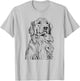 Golden Retriever Dog Lover Cream Retriever Mom Dad Men Women Kids T-Shirt - T-Shirt | Ash