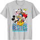 Mickey Minnie Donald Daisy Goofy Pluto Besties Squad Group T-Shirt - T-Shirt | Ash