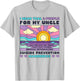 I Wear Teal & Purple For My Uncle Suicide Prevention Sunset T-Shirt - T-Shirt | Ash