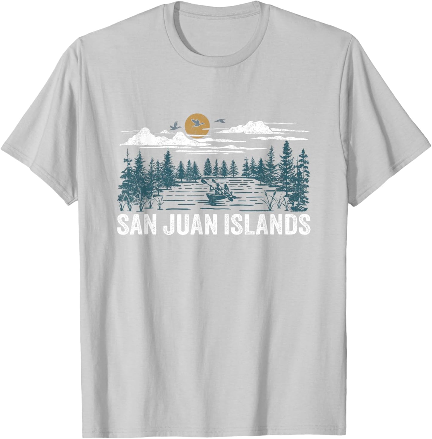 San Juan Islands Washington T-Shirt - T-Shirt | Ash