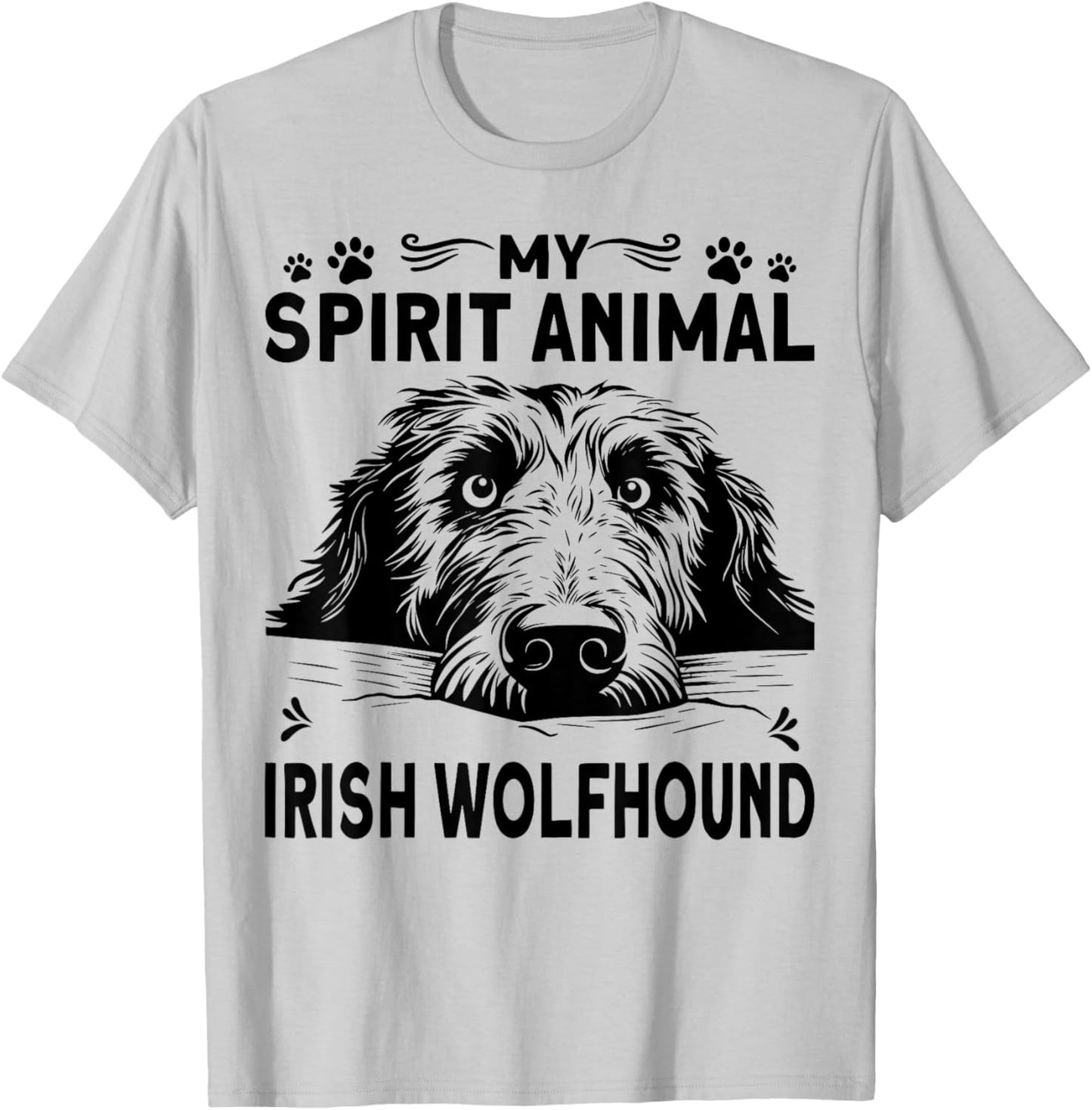 Irish Dog Greyhound Clothes Ireland Irish Wolfhound T-Shirt - T-Shirt | Ash