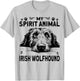 Irish Dog Greyhound Clothes Ireland Irish Wolfhound T-Shirt - T-Shirt | Ash