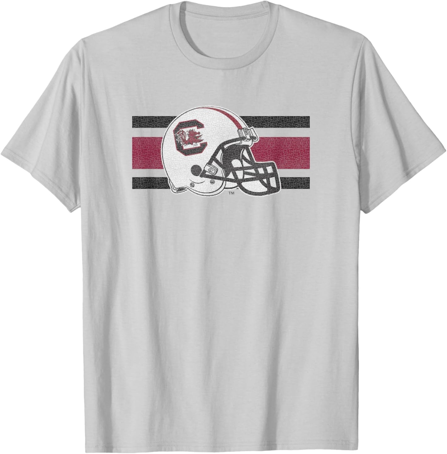 South Carolina Gamecocks Football Retro Helmet Gray T-Shirt - T-Shirt | Ash