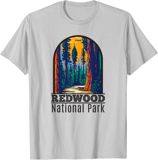 Redwood National Park Vintage Small T-Shirt - T-Shirt | Ash