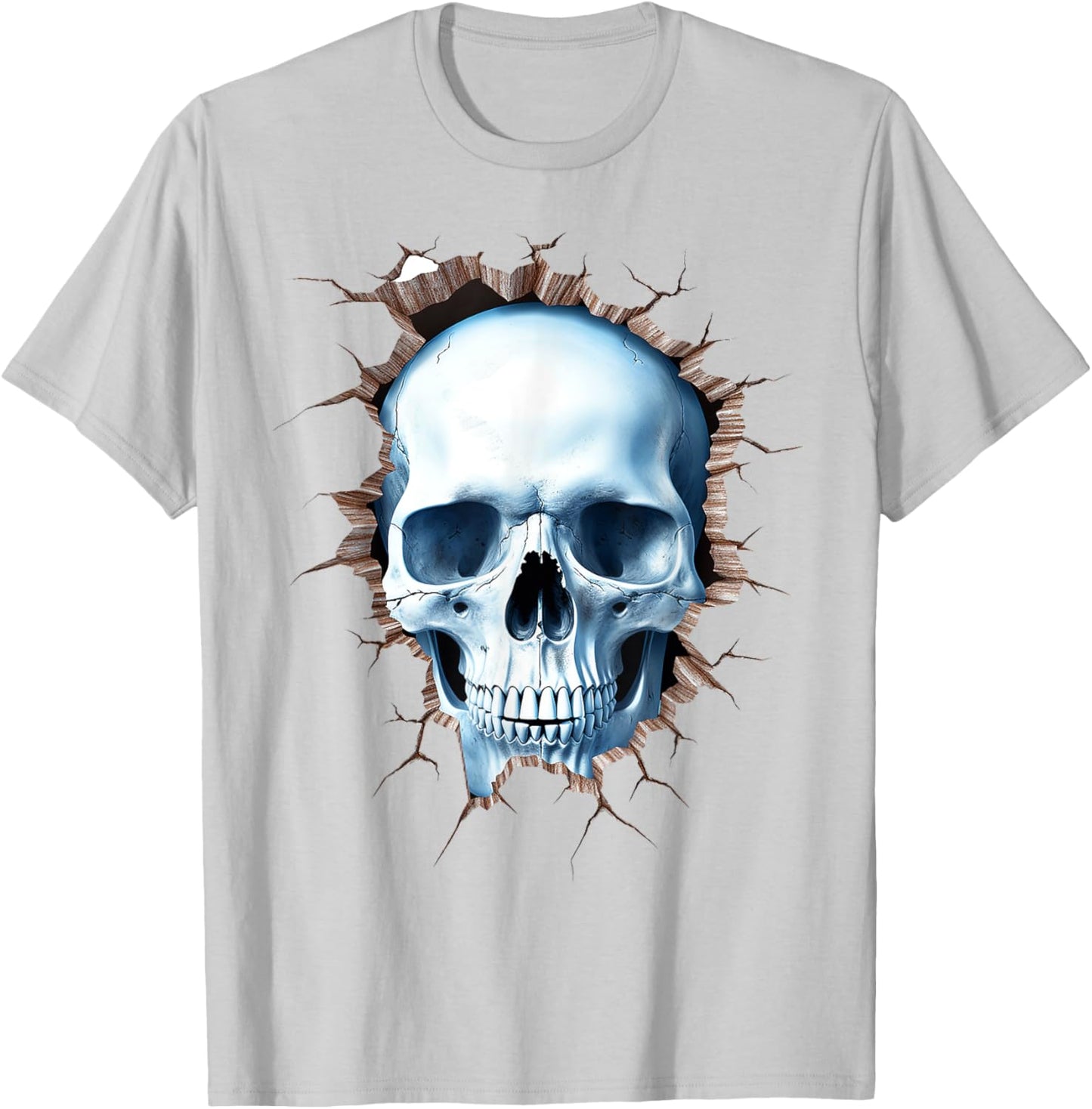 Skull Drawing Artist Illustration Abstract Face Skull , white, S T-Shirt - T-Shirt | Ash