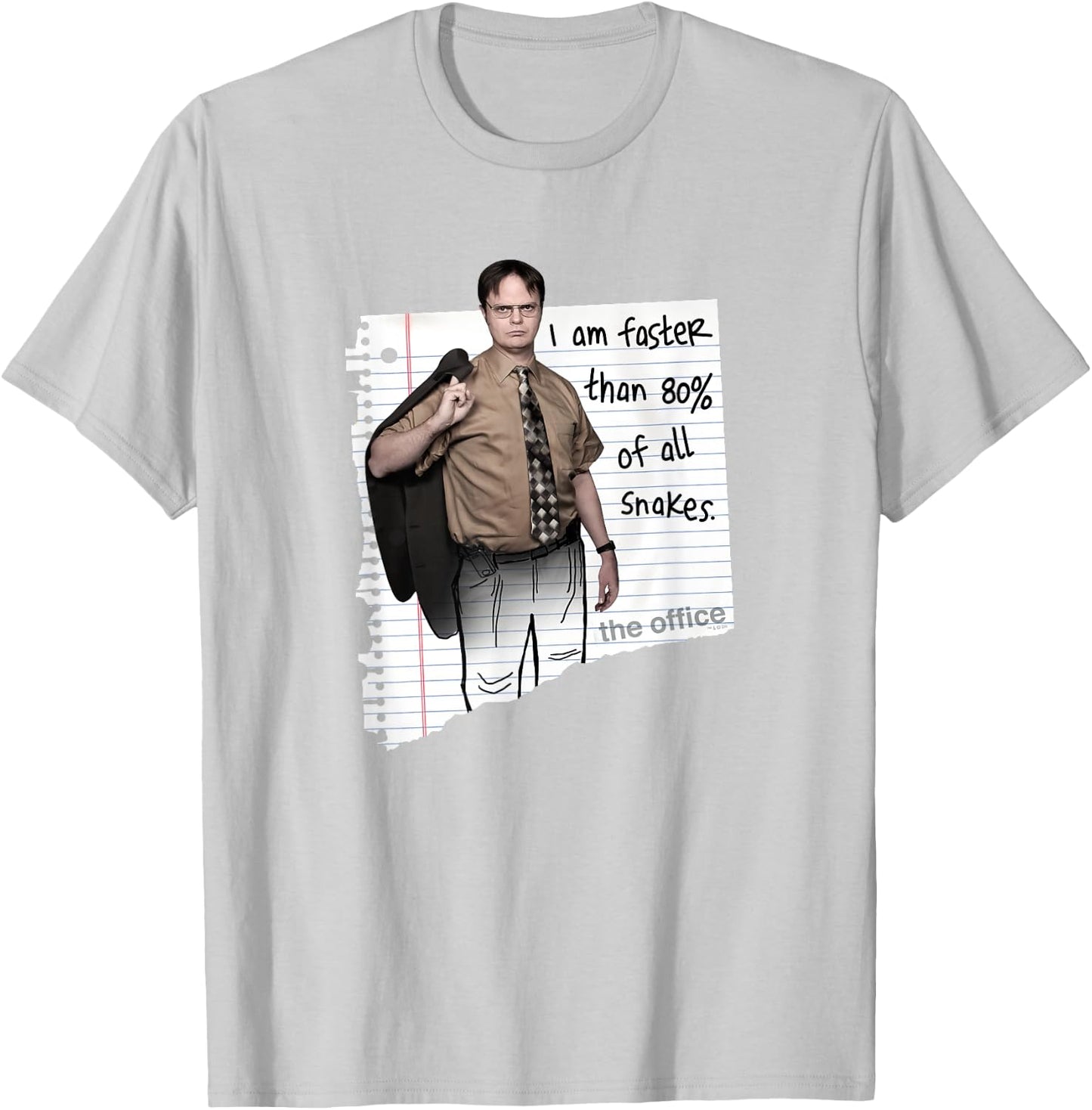The Office Dwight Schrute Snakes Standard T-Shirt - T-Shirt | Ash